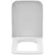 WC-Sitz von Ideal Standard, in Seidenweiß, mit einem klassischen Design und einer schlichten Form, geöffnet und frontal abgebildet.